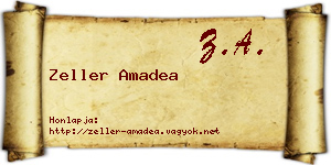 Zeller Amadea névjegykártya